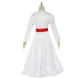 Conjing Doll Annabelle child Cosplay Costume Bride of Chucky Annabelle White Dress Adult Women Halloween Scary Outfits Suit