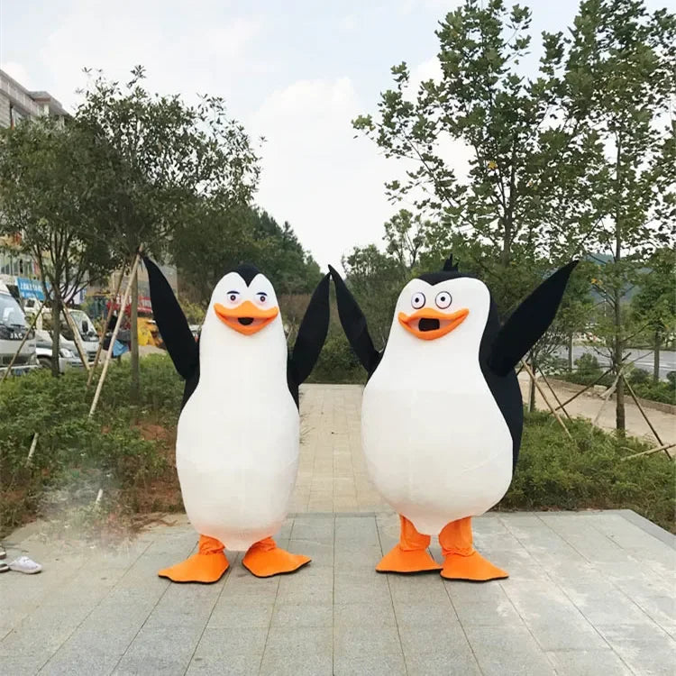New Madagascar Penguin Mascot Costume Fancy Dress Halloween Anime Doll Cosplay Clothing Birthday Party Carnival Props Adult Gift