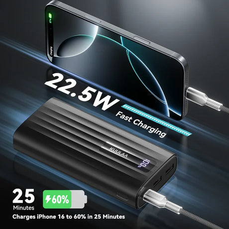 KUULAA 20000mAh portable power bank 5W fast charging