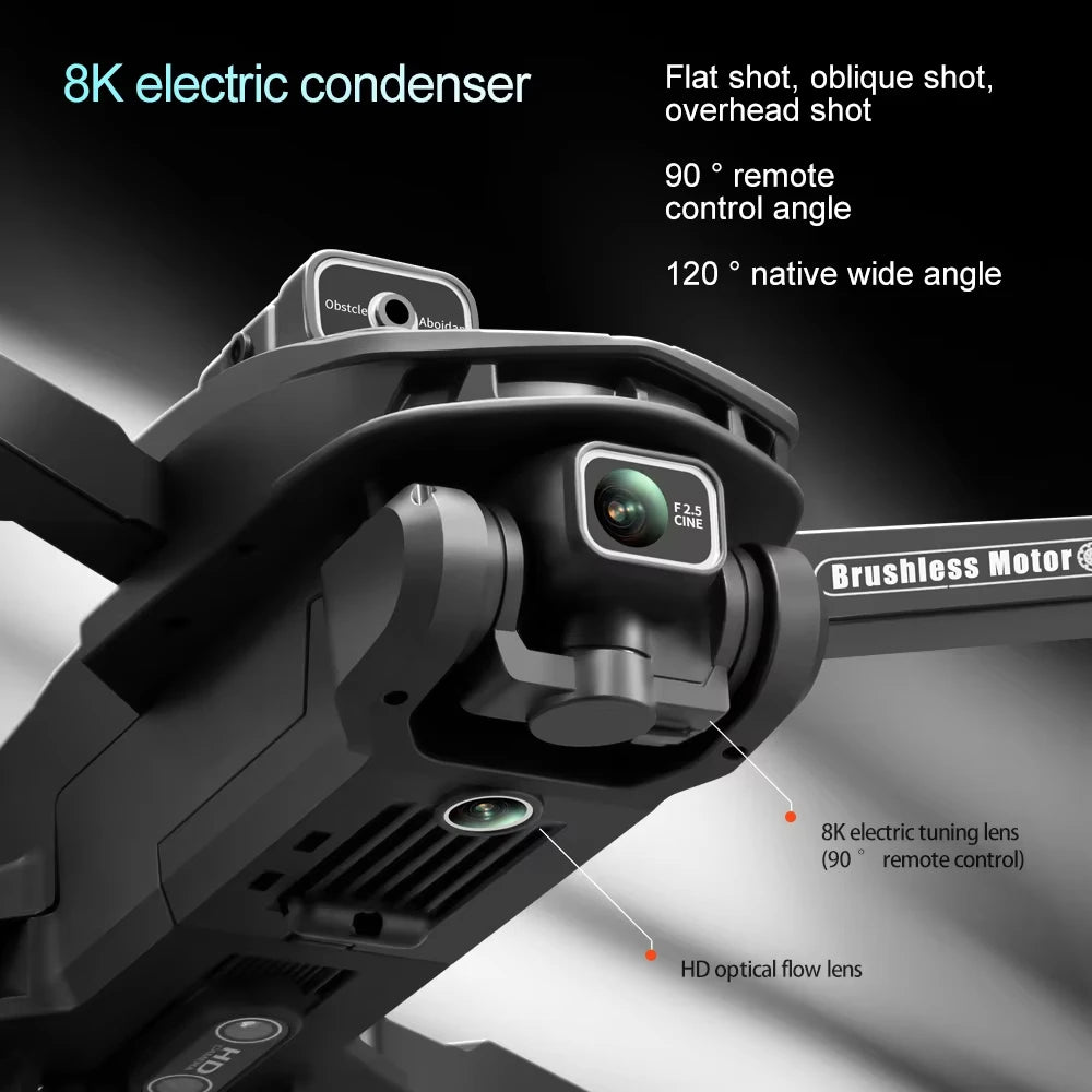 2026 V168 MAX GPS Drone Professional 8K Camera Aerial FPV Brushless Avoiding Obstacle Large Screen Remote Control Folding Drones