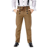 Medieval Retro 70s 80s 90s Cosplay Costume Pants Steampunk Overalls Adult Men Casual Pants Halloween Carnival Costumes