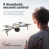 New V888 Drone 8K GPS Triple Camera Professional Obstacle Avoidance Optical Flow Positioning BrushlessUpgraded RC Quadcopter