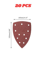 10/20/40 PCS 11Holes Mouse 40-2000 Grits Paper Detail Sanding Sander Sander PSM Triangular Sandpaper Detail Multi