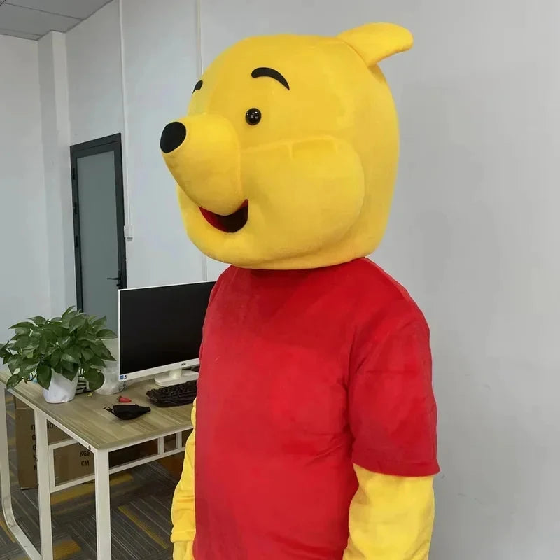 ABC123Cosplay cut Winnie the Pooh bear Mascot Cartoon character Advertising Costume Party Animal car4,b;6.k,9/g'