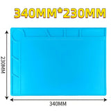 Repair Pad Insulation Heat-Resistant Soldering Station Silicon Soldering Mat Work Pad Desk Platform for BGA Soldering Station