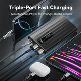 KUULAA 10000mAh portable power bank 5W fast charging
