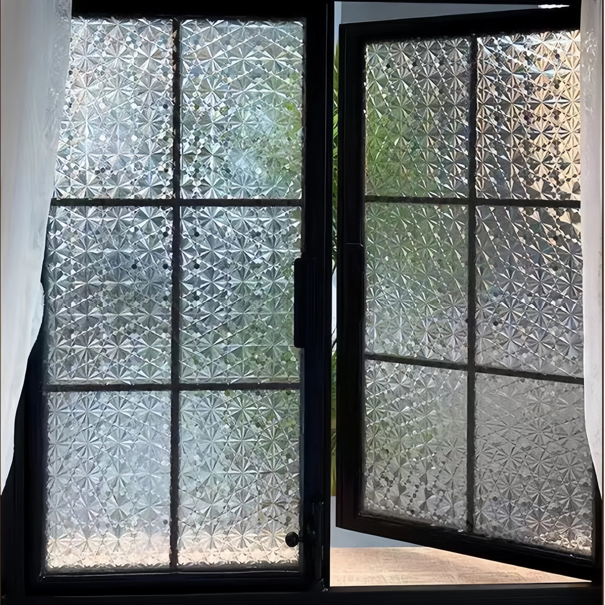 3D Diamond Glass Sticker Opaque Bathroom Window Anti-Peeping Glass Film Privacy Waterproof Electrostatic Adsorption Glass Window Sticker