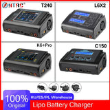 HTRC T240/K6+Pro/L6X2/C150 Lipo Charger Dual Channel AC 150W DC 240W RC Charger for Lipo NiMH NiCD LiHV NiCd PB Li-ion Battery