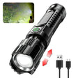 LED torch rechargeable camping flashlight UK