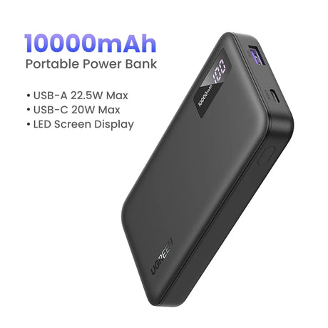 UGREEN 10000mAh portable power bank 5W fast charging