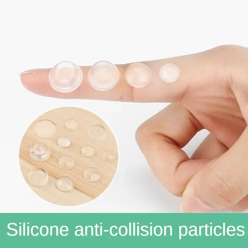 Self-Adhesive Transparent Rubber Anti-Slip Pad Door Stopper Protection