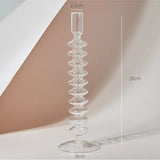 Modern Glass Candleholder Nordic Home Decor Clear Glass Candle Holder Candlelight Home Decoration Ornaments Candel Holder