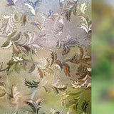 Privacy Window Film Rainbow Window Cling 3D Decorative Window Vinyl Stained Glass Window Covering Non-Adhesive Film Sun UV