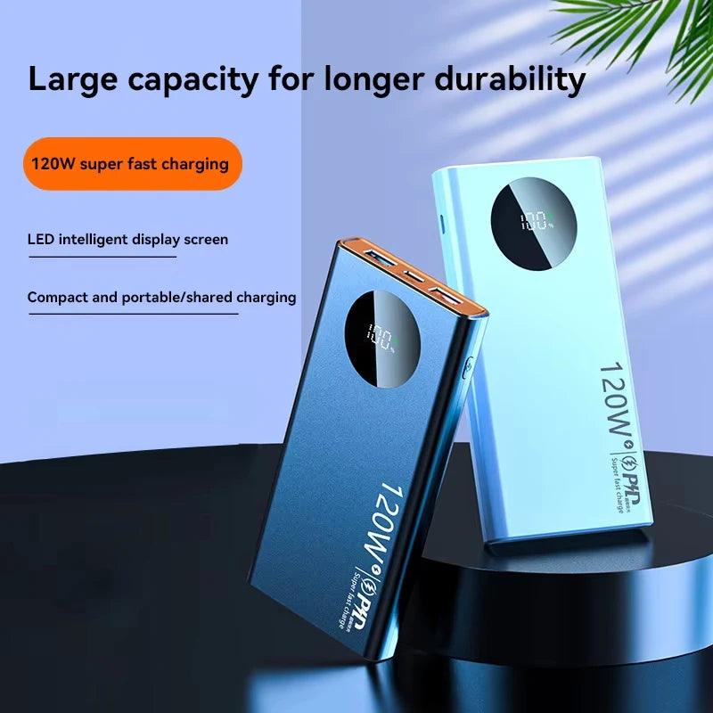 50000mAh portable power bank 120W fast charging
