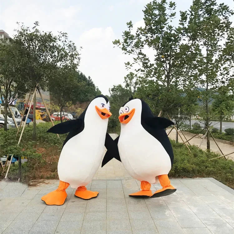 New Madagascar Penguin Mascot Costume Fancy Dress Halloween Anime Doll Cosplay Clothing Birthday Party Carnival Props Adult Gift