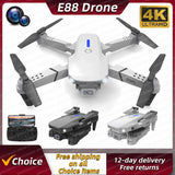 New E88Pro RC Drone 4K Professinal With 1080P Wide Angle HD Camera Foldable RC Helicopter WIFI FPV Height Hold Apron Sell
