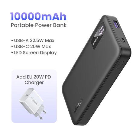UGREEN 10000mAh portable power bank 5W fast charging