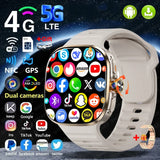 New Large Screen Smartwatch 4G/5G Android 10.0 AMOLED 2.4 inch 900W Pull-out Swivel Camera WIFI GPS Smart watch 16GB+256GB RAM