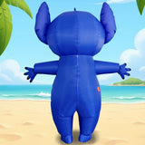 Hot Blue Stitch Inflatable Costume Anime Cartoon Minnie Mickey Outfit Adult Halloween Birthday Party Cosplay Show Inflated Suits