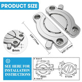 2pcs Tabletop Connector Folding Table Buckles Desk Supporting Folding Hinge Desktop Combination Wood Board Splicing Fasteners