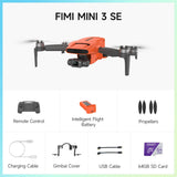 FIMI MINI 3 SE New Drone Hybrid 3-Axis Gimbal 4K 30fps 9km Range 245g Ultralight Design 12MP Smart Tracking Mini Pro GPS Drone