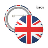 Round 58mm UK England British National Flag Pins Badge Tinplate Brooches Bag Decoration Label Buttons Badges Gift For Kids & Adults