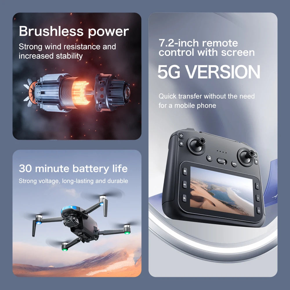 Lenovo S-X1 GPS Drone 8K HD professional camera Three-axis gimbal WIFI Obstacle Avoidance Quadcopter Brushless Toy Gift