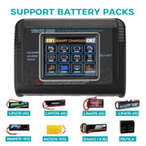 HTRC T240/K6+Pro/L6X2/C150 Lipo Charger Dual Channel AC 150W DC 240W RC Charger for Lipo NiMH NiCD LiHV NiCd PB Li-ion Battery