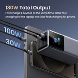 UGREEN 20000mAh portable power bank 130W fast charging