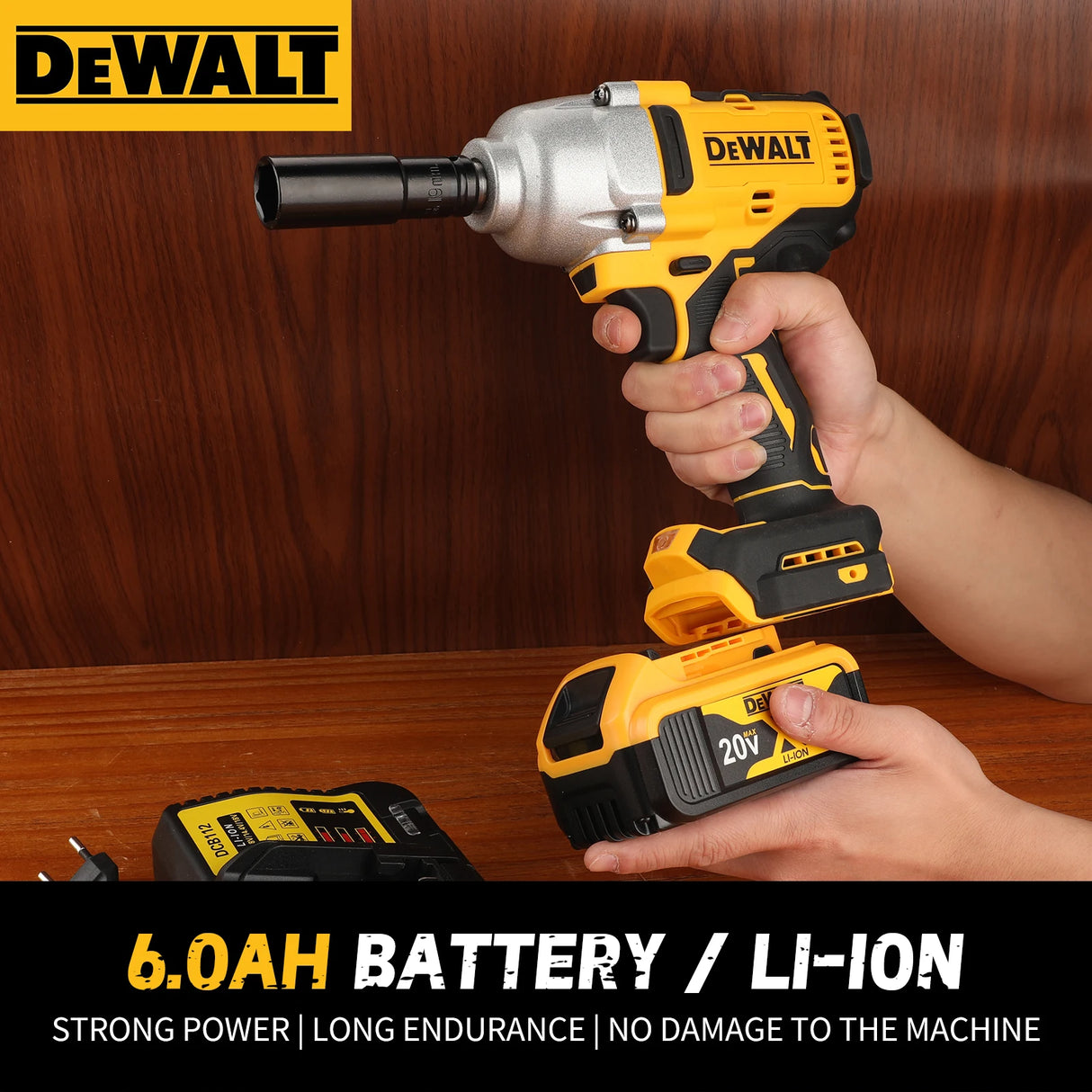 DEWALT 20V 6.0AH Original Backup Lithium Battery DCB206 (3 - pack) - Long - lasting Power, Worry - free Charging
