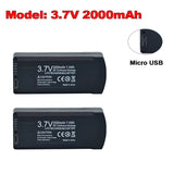 2Pcs V168 Pro Max original 7.4V 3000mAh Lipo Battery suitable for V168 V198 GPS 8K 3.7V 2000mAh drone charging backup battery