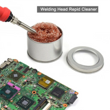 Soldering Iron Tip Cleaner Non-Slip Solder Tip Cleaning Wire Ball Tin Remove For Cleaning Soldering Irons And Tips