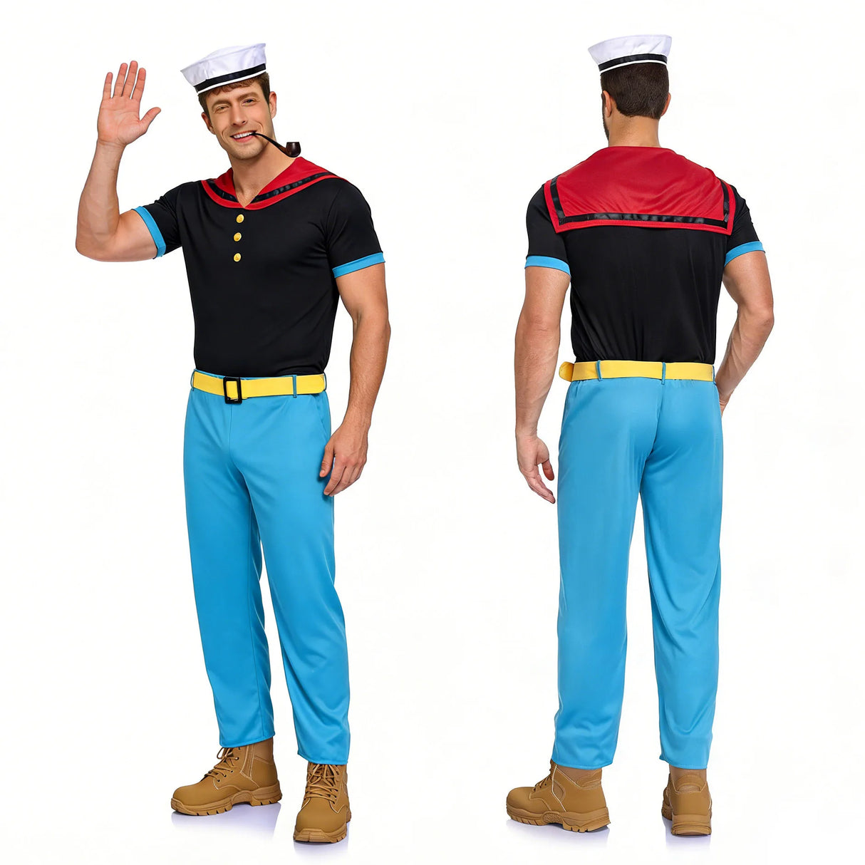 Carnival Halloween couple costume cosplay Popeye role-playing sailor costume couple stage performance costume