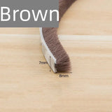 5/10M Self-adhesive Aluminum Alloy Door and Window Sound Insulation Wind Protection Collision Prevention Dust Sealing Strip