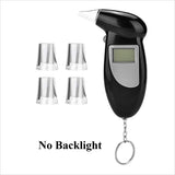 Portable Breath Alcohol Tester Handheld Breathalyzer Alcotest Alcohol Test Tools Backlight Digital Set Car Accessories Universal
