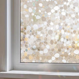 Window Privacy Film Static Clings Vinyl 3D Decals Stickers Rainbow Film for Glass Door Heat Control Anti UV