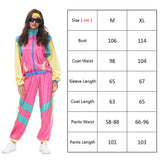 Halloween Couples Hippie Costumes for Women Male Vintage 70s 80s Rock Disco Cosplay Outfits Hip Hop Disco Hippie Costume