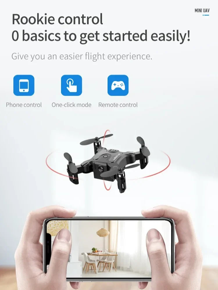 V2 New Mini Drone Professional HD Camera 5G Wifi FPV Air Pressure Altitude Hold Foldable Quadcopter RC Drone Toys UAV 2026