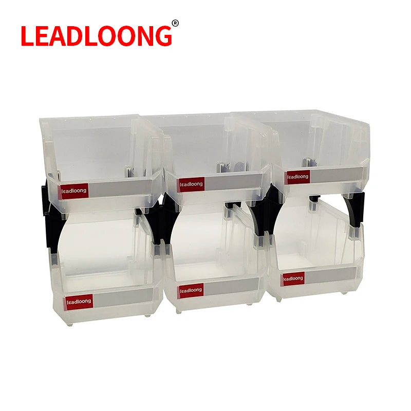 V1310 Plastic Stackable Storage Bins Screw Storage Boxes Stackable Bin (6/24pcs)