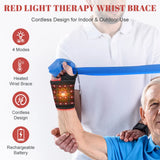 Rechargeable Red Light Therapy Wrap, 660nm 850nm, Relieves Wrist and Ankle Injury, Wrist Belt Ankle Strap for Office Worker, Eld