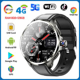 5G/4G Full Network Smart Watch Men 1.95 inch AMOLED Screen 8GB+128GB RAM 900W Camera GPS WIFI Google APPS Android 9.0 Smartwatch