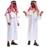 Men Arabia Arab Sheikh Costume Shepherd Arabian Prince Cosplay for Adult Fantasia Purim Halloween Costumes