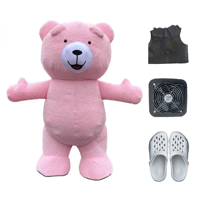 Giant Plush Polar Bear Inflatable Mascot Costume Carnival Activity Show Cartoon Martha Bear Birthday Party Role Play Props