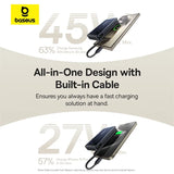 Baseus 10000mAh portable power bank 45W fast charging
