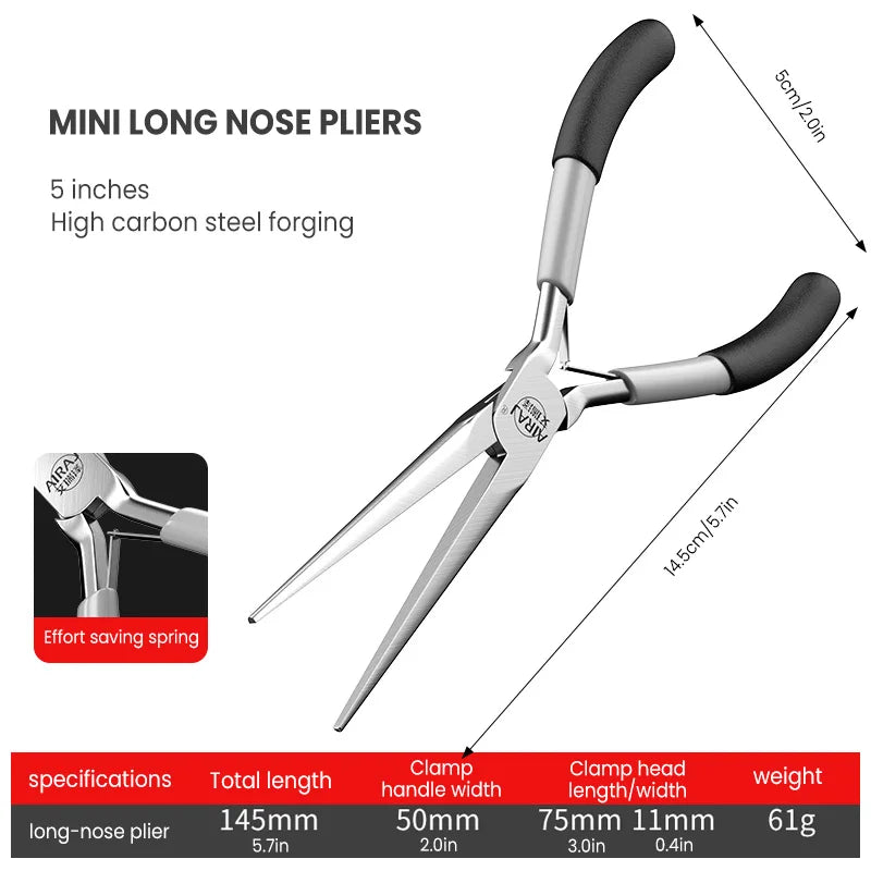 AIRAJ Mini Cutting Pliers Multi-Function Electrical Wire Cable Cutters Tools Stainless Steel Nipper Side Shear Snips Hand Tools