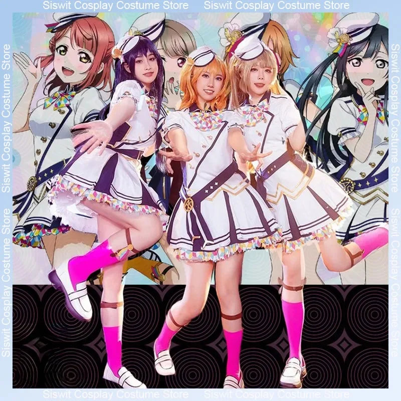 Love Live! Thanksgiving Cosplay Costume School Idol Series Honoka Kousaka Kotori Minami Sonoda Umi Uniform Anime Carnival Dress
