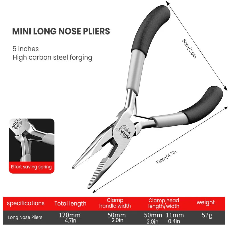 AIRAJ Mini Cutting Pliers Multi-Function Electrical Wire Cable Cutters Tools Stainless Steel Nipper Side Shear Snips Hand Tools