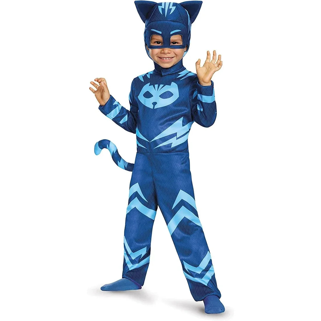 Unisex Girls Super Owl Hero tuta Fancy Dress Cosplay Cat Boys Gecko Animail Costume di Halloween Jumpsuit