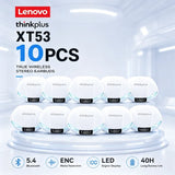Lenovo XT53 Wireless Bluetooth 5.3 Earphones Gaming Low Latency Dual Mode Music Earbuds Sports In-Ear Headset With Mic New Gifts