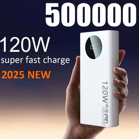 50000mAh portable power bank 120W fast charging